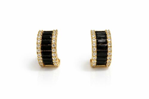 Imagem de Brinco Argola Shine Preto