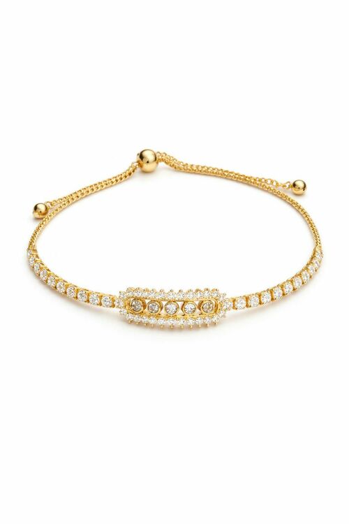 Imagem de Pulseira Coroa Dourada