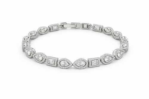 Imagem de Pulseira Riviera Geométrica Prateada