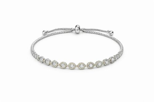 Imagem de Pulseira Bolinhas Prateada