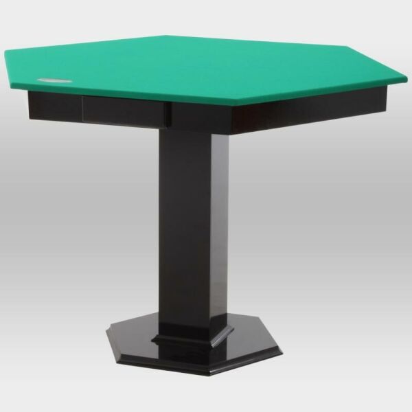 Imagem do produto Mesa para Carteado Sextavada com Tecido e Gaveta