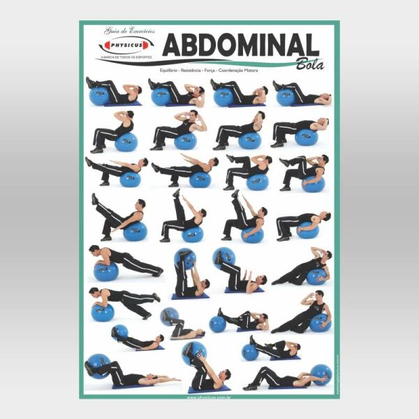 Imagem do produto Cartaz de Abdominal com Bola
