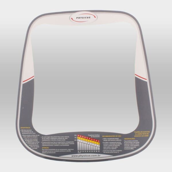 Imagem do produto Adesivo para Painel da Bicicleta Vertical, Horizontal e Elíptico Eletromagnético Profissional Mod I