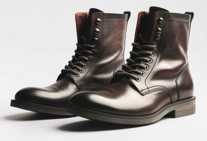 Imagem de Bota Masculina Cano Médio Couro Marrom Castor Barcelona Design | Bull Walk