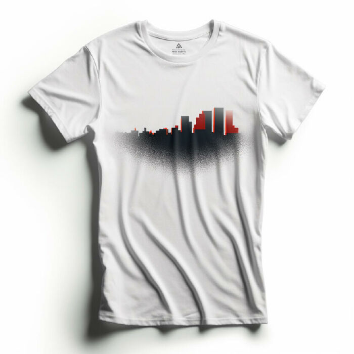 Imagem de Camiseta Masculina de Algodão com Estampa de Cidade