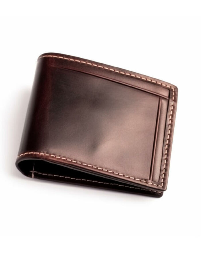 Imagem de Carteira Masculina Slim de Couro Café - CNH, RG e Cartões