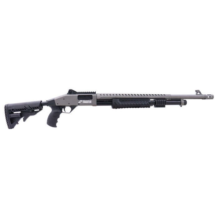 Imagem de ESPINGARDA CAL.12GA 24" CBC PUMP MILITARY 3.0 CR COM ACESSORIOS - CERAKOTE TUNGSTEN