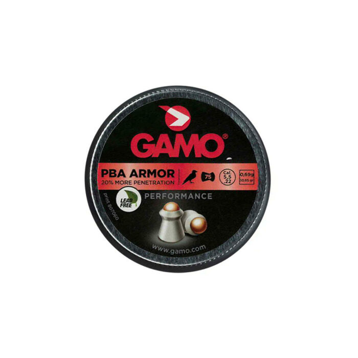 Imagem de CHUMBINHO GAMO PBA ARMOR PERFORMANCE 5,5 MM (75 UNIDADES)
