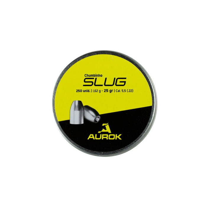 Imagem de CHUMBINHO AUROK SLUG 25GR 5,5 (250 UNIDADES)