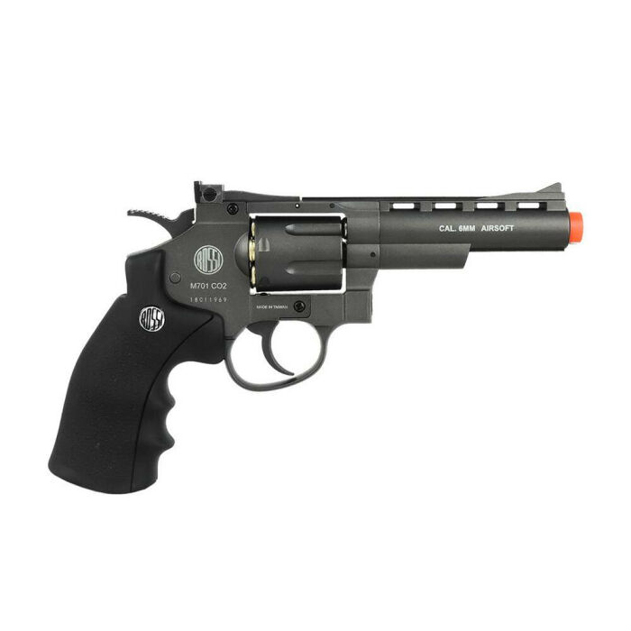 Imagem de REVÓLVER DE PRESSÃO AIRSOT WINGUN METAL 701 4" CO2 6MM - ROSSI