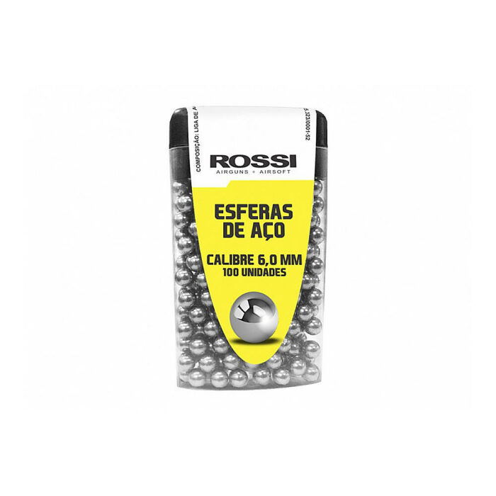 Imagem de ESFERA DE AÇO 100 UNIDADES CAL 6MM - ROSSI