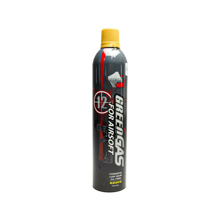 Imagem de GREEN GAS PARA AIRSOFT PUFF DINO 600 ML SEM OLEO