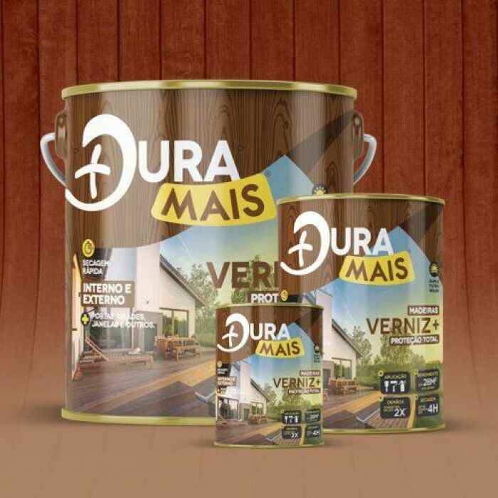 Imagem de VERNIZ TINGIDOR MOGNO BRILHANTE 3,6 LTS - PREMIUM - DURAMAIS