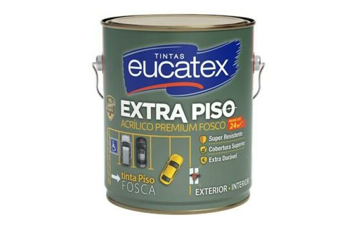 Imagem de TINTA EXTRA PISO CINZA FOSCO 3,6 LTS - PREMIUM - EUCATEX