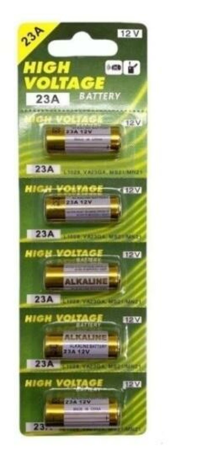 Imagem de Bateria 23A - 12V High Voltage (CA) Cartela c/ 5 unid