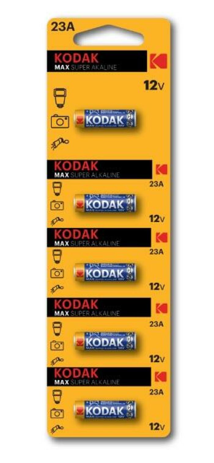 Imagem de Bateria 23A - 12V Kodak Cartela c/ 5 unid