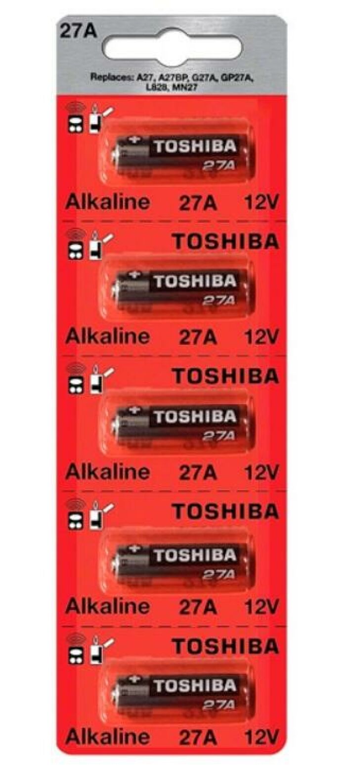Imagem de Bateria 27A - 12V Toshiba Cartela c/ 5 unid