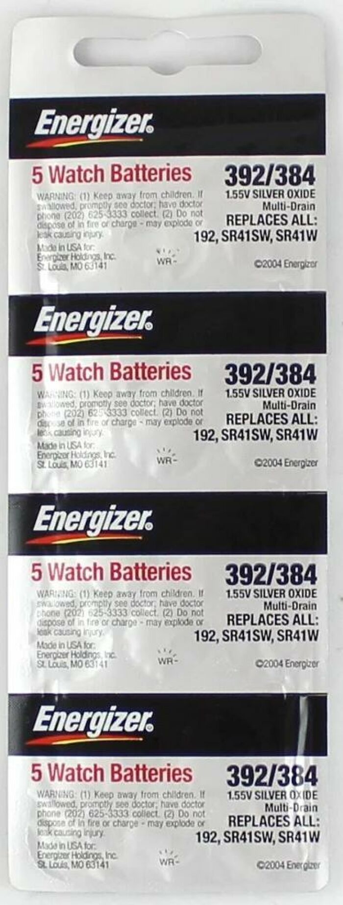 Imagem de Bateria 392 (SR41SW) Energizer - Valor Unitário