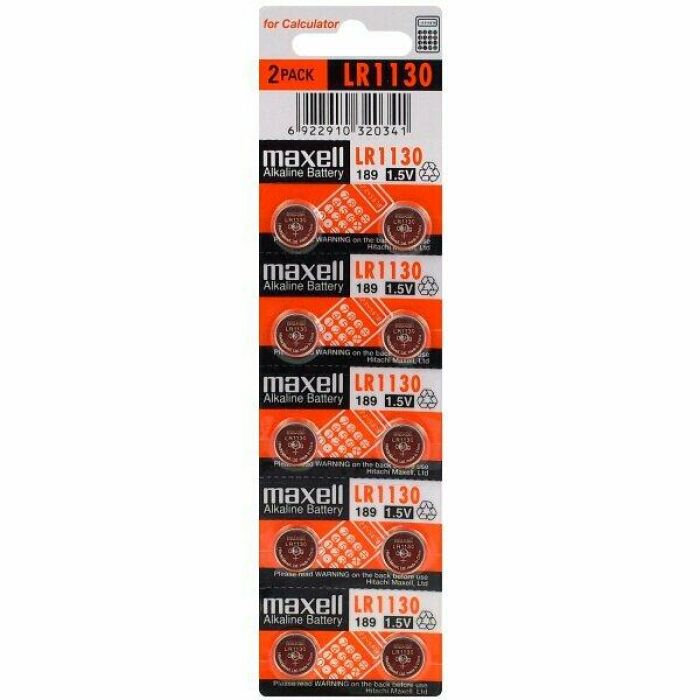 Imagem de Bateria LR1130 (189) Maxell - Valor Unitário