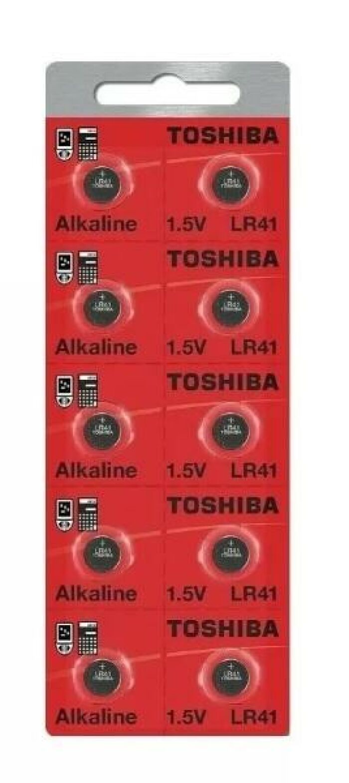 Imagem de Bateria LR41 Toshiba Cartela com 10 unidades