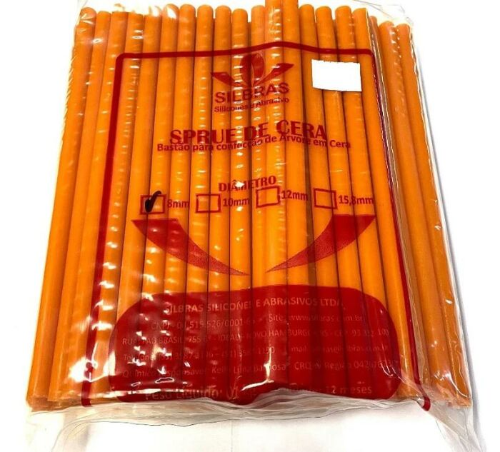 Imagem de Sprue Laranja 8 mm (Silbras - 1 kg)