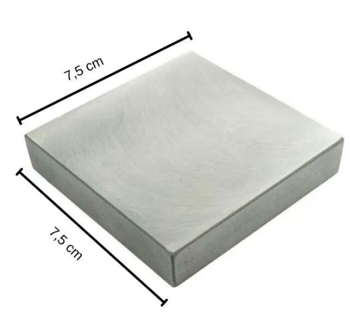 Taz de aço temperado 75x75 mm - IDMK - Fornitura Soler - Loja Online