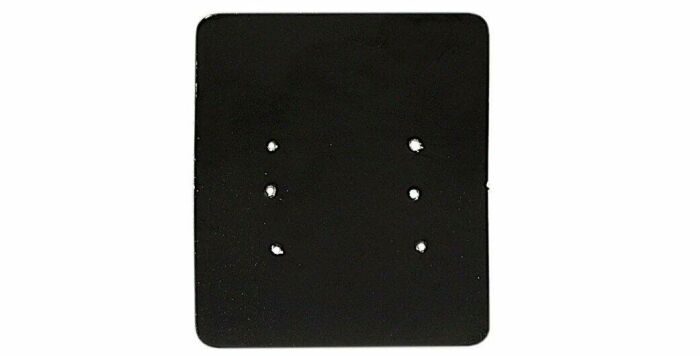 Imagem de Cartela Para Brincos 6 Furos - Preta - 3,9 x 4,4 cm (Pacote com 100 unidades)