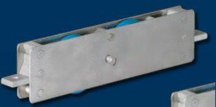 Imagem de ROL-STRONG 1 ROLDANA ACO INOX 2 ROLAMENTOS P/ FOLHAS ATE 250 KG