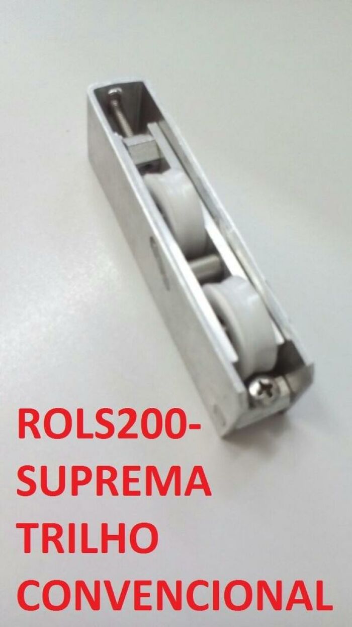 Imagem de ROLDANAS DE ALUMINIO REFORÇADAS PARA TRILHO SU/GO CONVENCIONAL E TRILHO NA EMBUTIDO PEDRA PARA ESQUADRIAS DE ALUMINIO