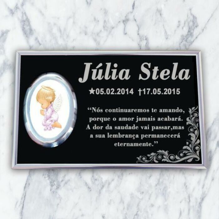 Imagem de Placa PS612 Infantil - 34cm x 23cm (Com uma foto)