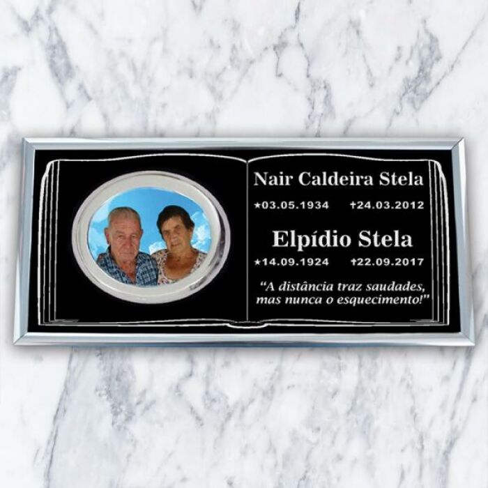 Imagem de Placa Bíblia 352 Casal - 31cm x 15cm (foto 8x10)
