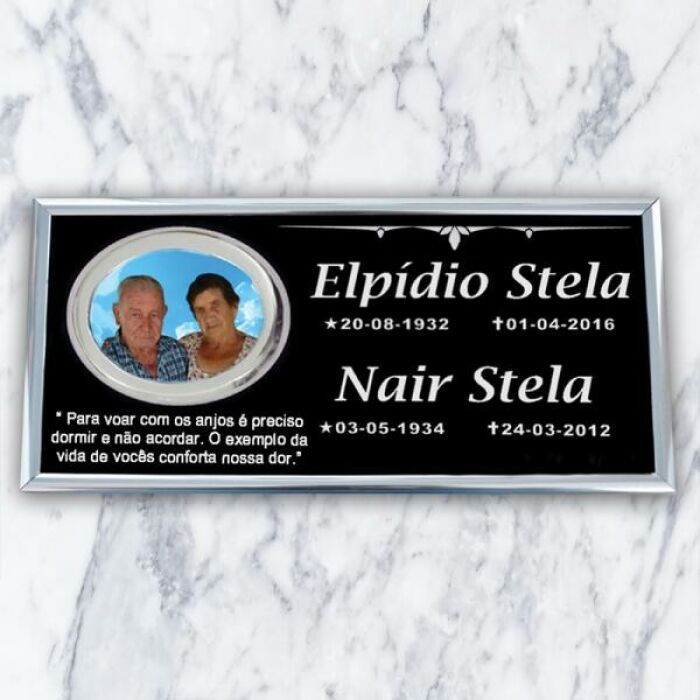 Imagem de Placa ACM 342 Casal - 31cm x 15cm (foto 8x10)