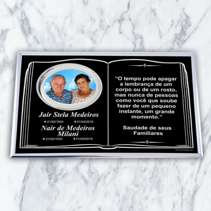 Imagem de Placa BF 652 - 34cm x 23cm (Com uma foto)