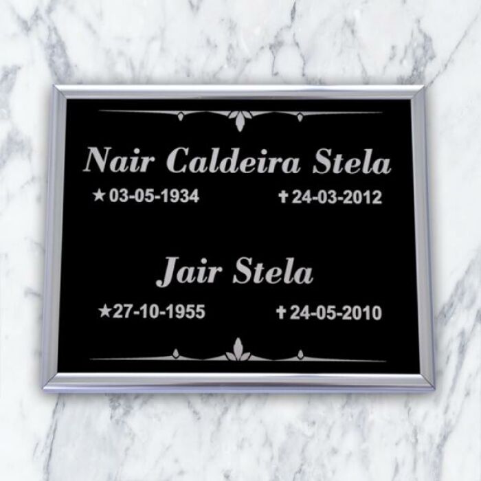 Imagem de Placa ACM 100 - 23cm x 18cm (Sem foto)