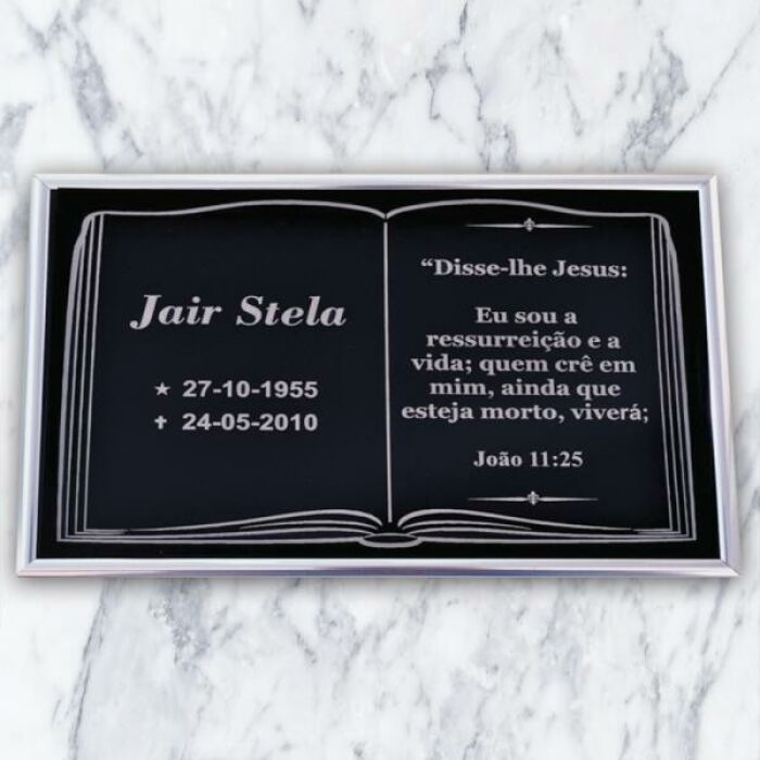 Imagem de Placa Bíblia BF500 - 34cm x 23cm até 4 nomes (Sem foto)