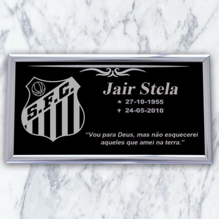 Imagem de Placa ACM 045 - 23cm x 13cm (sem foto) Brasão