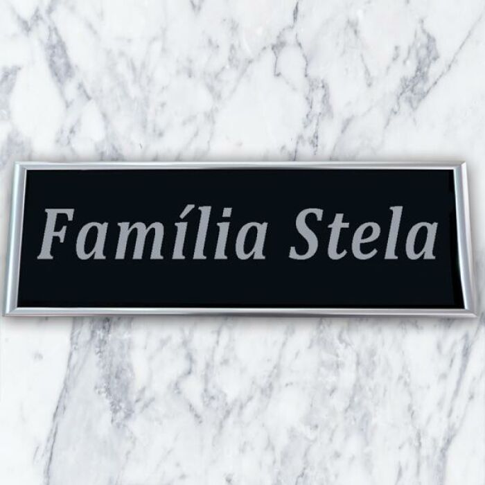 Imagem de Placa ACM 302 Família - 35cm x 13cm (Sem foto)