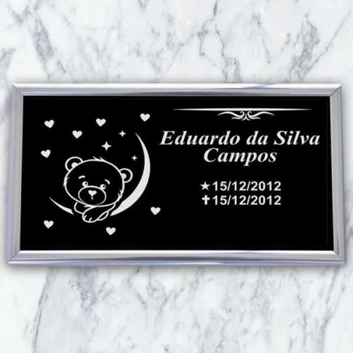 Imagem de Placa Infantil ACM 042 - 23cm x 13cm (ursinho)