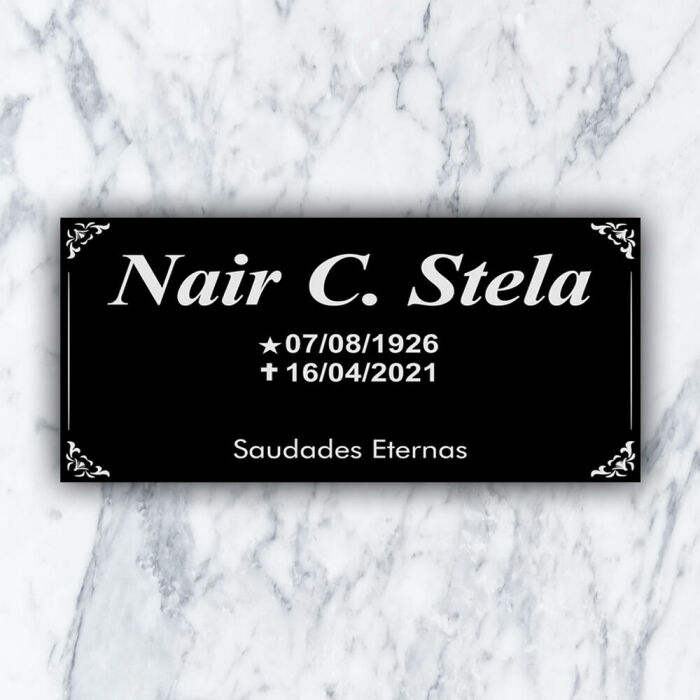 Imagem de Placa ACM 047- 20cm x 10cm (sem foto)