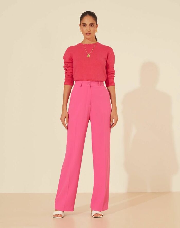 Imagem de Calça Alfaiataria Luna Es Rosa Amissima