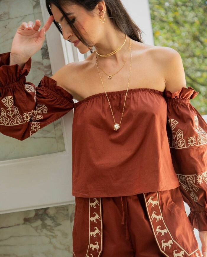 Imagem de Conjunto Bordado La Chocolê