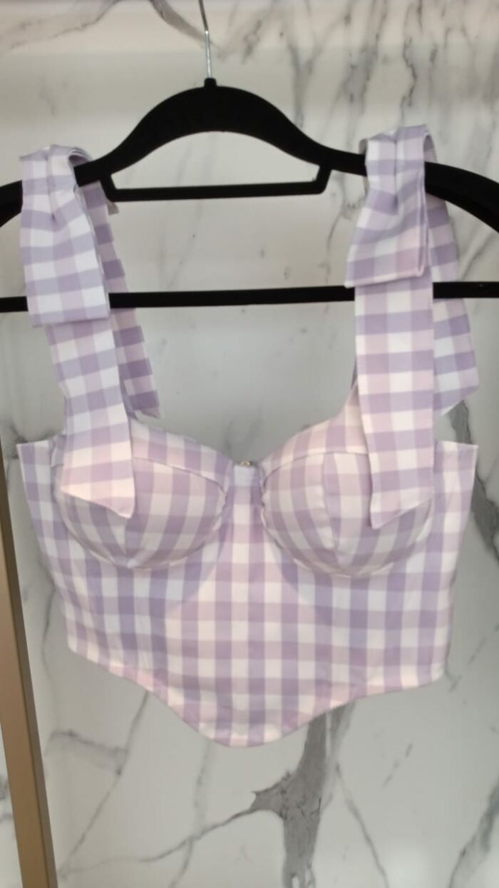 Imagem de Cropped Brigite Lilás Cloude