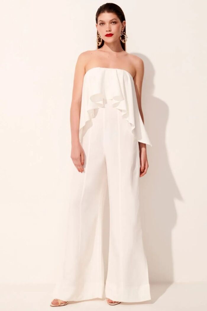 Imagem de Macacão Aretha Off White Le Blog