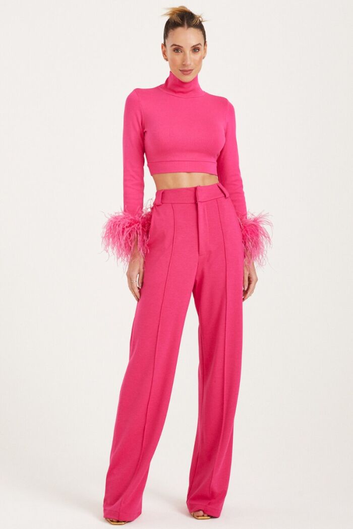 Imagem de Blusa Manga Longa Com Pluma Pink Zen