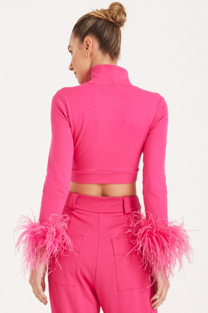 Imagem de Blusa Manga Longa Com Pluma Pink Zen