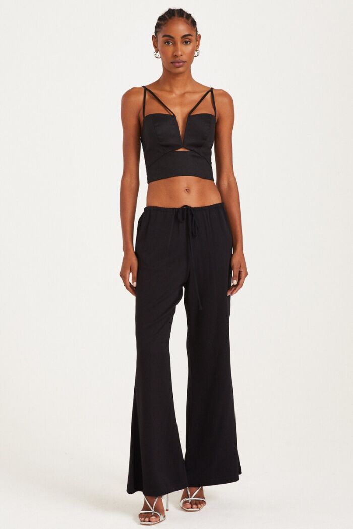 Imagem de Calça Amarração Na Cintura Preta Zen