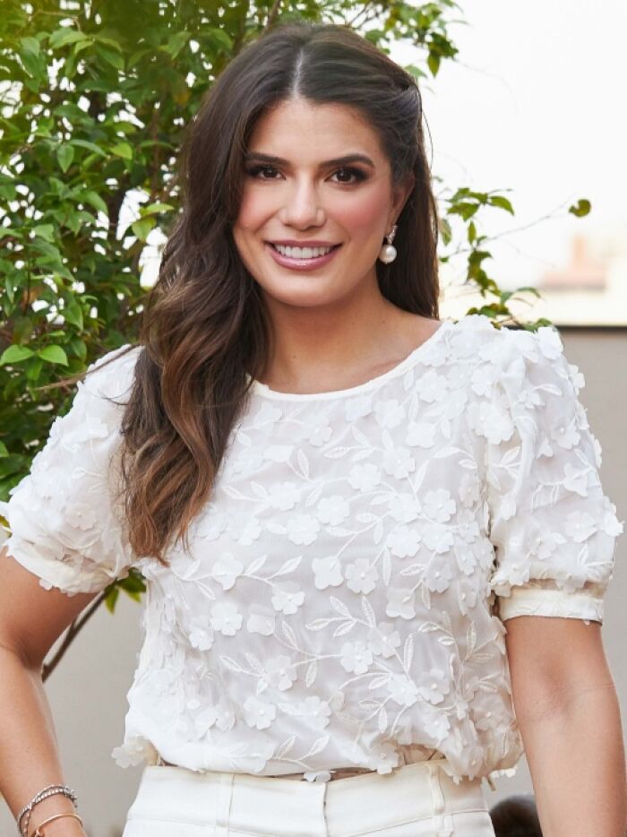 Imagem de Blusa Chiffon Flores 3D