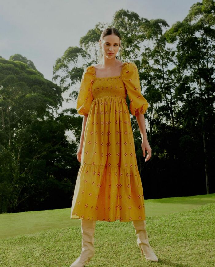 Imagem de Vestido Lastex Amarelo Esmeral