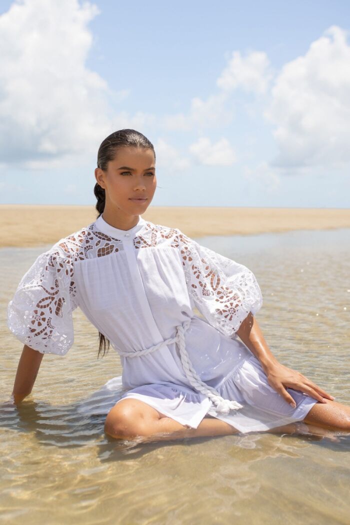 Imagem de Zélia Off White Vestido Marie Mercié