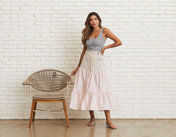 Imagem de Cropped Listras Aquarella